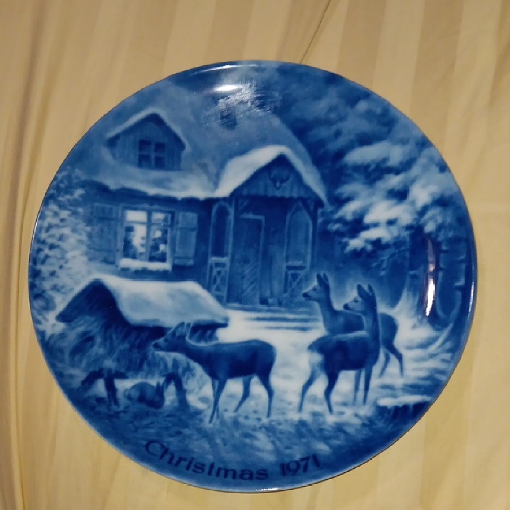 Kaiser Made In West Germany Christmas 1971 Decorative Plate